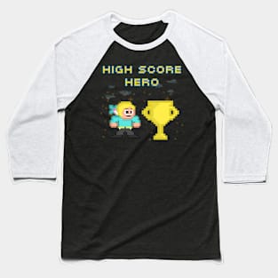 High Score Hero Baseball T-Shirt